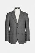 ZARA WOMAN WOOL BLEND PLAID STRAIGHT CUT BLAZER Taupe Grey, size Small