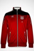 Unisex Vintage Umbro red and black track jacket #sportswear in size small collar to hem 27 pit to pit 17 sku 7054 image