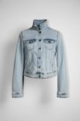 New look cropped Light blue denim jacket #denimjacket #lightblue in UK 10 collar to hem 22 pit to pit 18 sku 7034