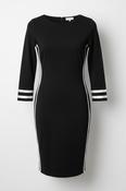 Derek Heart black and white striped dress with a touch of Y2K flair in size L #y2kfashion L 42 W 15 sku 7021 image