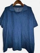 Boyfriend Oversized Blue Dunnes regular fit polo shirt #poloshirt in XXl. Collar to hem 31 pit to pit 25 sku 7059 image