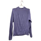 Purple Organic Funnel Neck Sweater size L