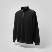 Vintage y2k Vanvaan black 1/4 fleece zip sweatshirt size M SKU 1154 image