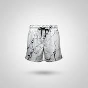 Vintage y2k white marble pattern mens short