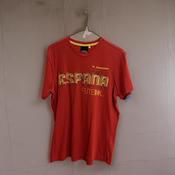 Vintage red spain national football team tshirt size M image