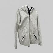 Vintage marble white pattern zara man hoodie size L