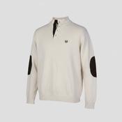 Vintage men Chap Mock neck 1/4 button knitted sweatshirt in L| L30 W23|SKU 5547 image