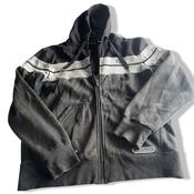 Vintage men grey Sergio Tacchini full zip drawstring hoodie in S|L 27 W20| SKU 5589 image