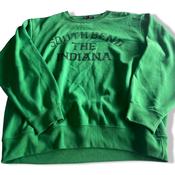 Vintage men Free beat south end the Indiana graphics green crew neck sweatshirt in L|L25 W20|SKU 5593 image