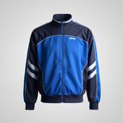 Vintage men Jako full zip high neck blue color block track top in XL|L29 W26|SKU 5644 image