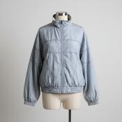 Vintage men Rodeo grey nylon polyester windbreaker full zip jacket in L|L31 W25|SKU 5672 image
