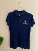Vintage blue polo ralph lauren polo shirt size S image