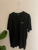 Vintage black diadora italian sport design tshirt size S image
