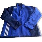 Vintage men Adidas blue full zip wind breaker track jacket in M/L|L30W21|SKU 5718 image