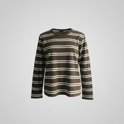 Vintage men brown multi stripe Uniqlo sweatshirt in L|L28 W22|SKU 5722 image