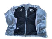 Vintage Adidas SV Fortuna Hernes Grey &amp; Black colorblock full zip tracket in M| SKU 4385