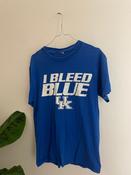 Vintage i bleed blue uk blue tshirt size M image