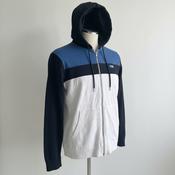 Vintage women Jack &amp; jones core white &amp; blue colorblock hoodie in M|L27W19|SKU 5726 image