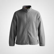 Vintage men black &amp; grey reversible fleece full zip jacket in XL|L32 W23|SKU 5728 image
