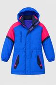 Vintage Target blue colorblock 90's padded waterproof hoodie jacket  L/XL|L36W25| SKU 4390 image