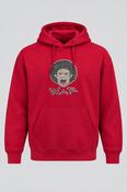 Vintage Gildan Heavy blend War graphics red hoodie in M|L25 W21| SKU 4392 image