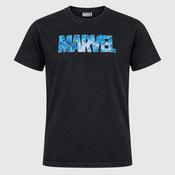 Vintage Men's black Marvel print short sleeve tees in M|L27 W22| SKU 4401 image