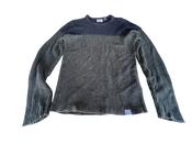 Vintage Green colorblock Only &amp; Son knitted sweatshirt in M|L27 W19|SKU 4403 image