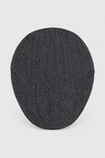 Vintage men's Hawkins brown flat tweed herringbone cap |One size|SKU 4452 image