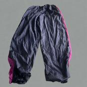 Vintage 90's Hot Purp + Blue Warm-up Pants Men's M Nylon ShellWarm lining W32L32 SKU 6028 image