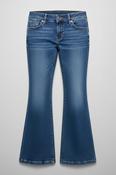 Rubynee Vintage y2k women blue bootcut jeans trouser image