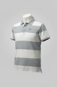 Vintage y2k Jack and jones polo shirt in grey and white image