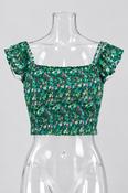 Vintage y2k multi color crop top image