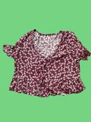 Rubynee Vintage y2k brown crop top image