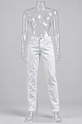Vintage y2k white denim trouser image