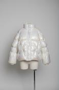 Vintage y2k Reflective white puffer jacket image