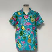 Vintage y2k KING KAMEHA Multi Hawaiian Shirt Men Shortsleeve image