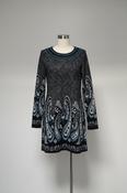 Vintage y2k White Mark Women's Sandrine Embroidered Sweater Dress
