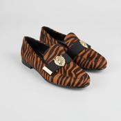 Vintage y2k River Island zebra print casual loafers shoes image