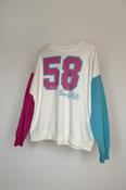 Vintage y2k Beverly Hills color block sweatshirt size XL image