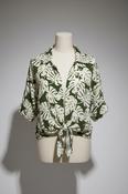 Vintage y2k womens Hawaiin pattern shirts image