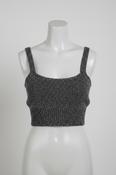 Vintage y2k zara grey knit crop top image