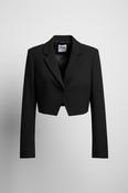 Vintage y2k Womens brown zara crop blazers image