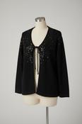 Vintage y2k black Sequin Cardigan Sweaters for Women image