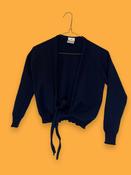 Rubynee Vintage y2k blue ribbed wrap cardigan size S image
