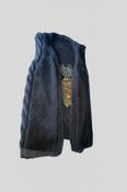 Vintage Sleeveless knitted open front navy blue jacket in S/M| L27 W15| SKU 4756 image