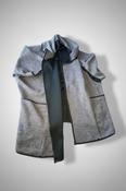 Vintage women light brown Italian velvet coat in XL| L35 W28| SKU 4763 image