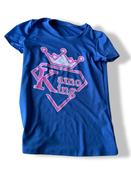 vintage women's Kamo King graphics blue short sleeve tees in S|L23 W19|SKU 4777 image
