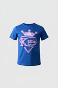 vintage women's Kamo King graphics blue short sleeve tees in S|L23 W19|SKU 4777 image