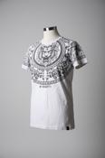 Vintage Bugatti men's Lion graphics regular fit white tees in M|L28 W19| SKU 4785 image