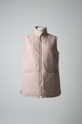 Vintage women's quilted padded brown sleeveless brown jacket in L/XL| L30W20|SKU 4797 image